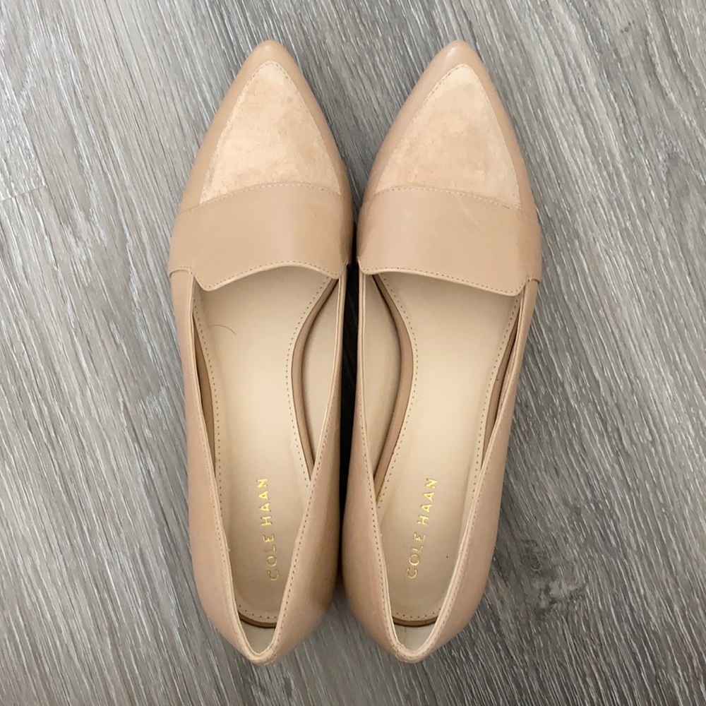 Cole Haan nude flats